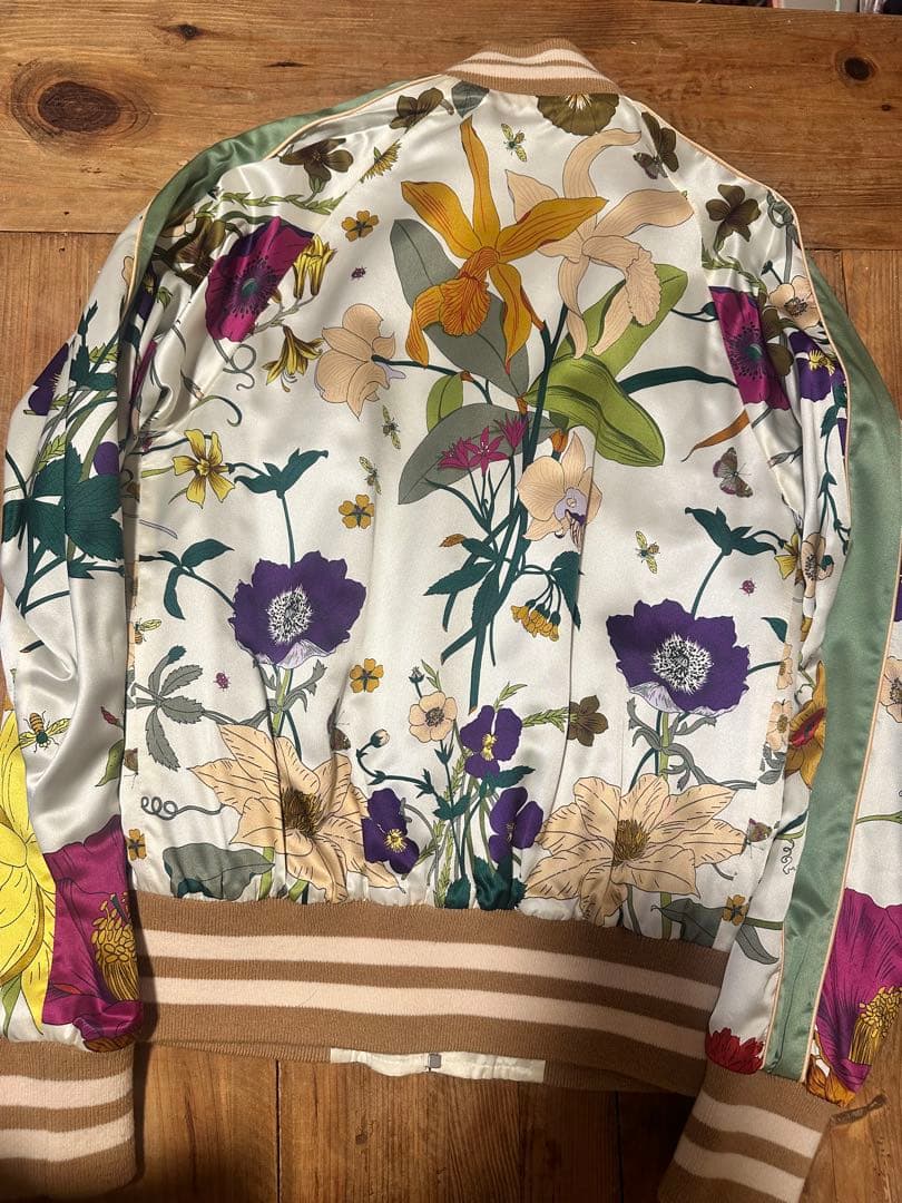 【ガブリエル】フローラルプリント　ボンバージャケット　花柄