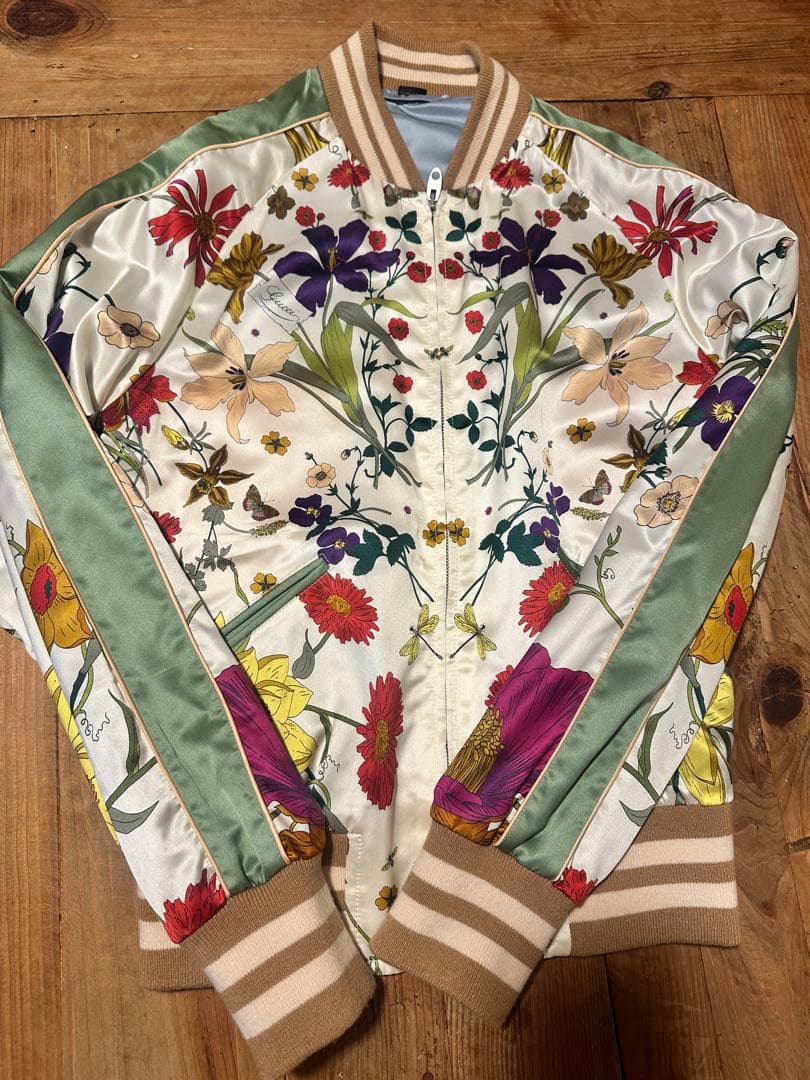 【ガブリエル】フローラルプリント　ボンバージャケット　花柄