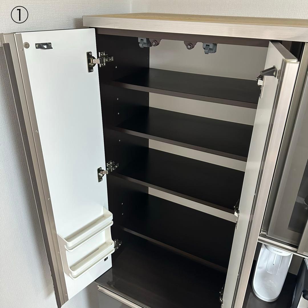 松田家具 バッハ 180マルチ キッチンボード 食器棚 幅175cm モイス付