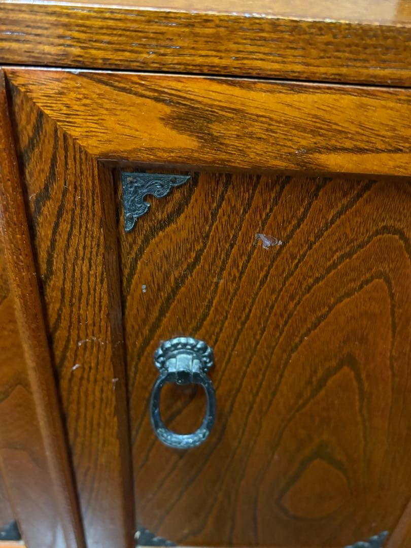 昭和レトロ アンティーク 茶箪笥 キャビネット 電話台 ヴィンテージ家具