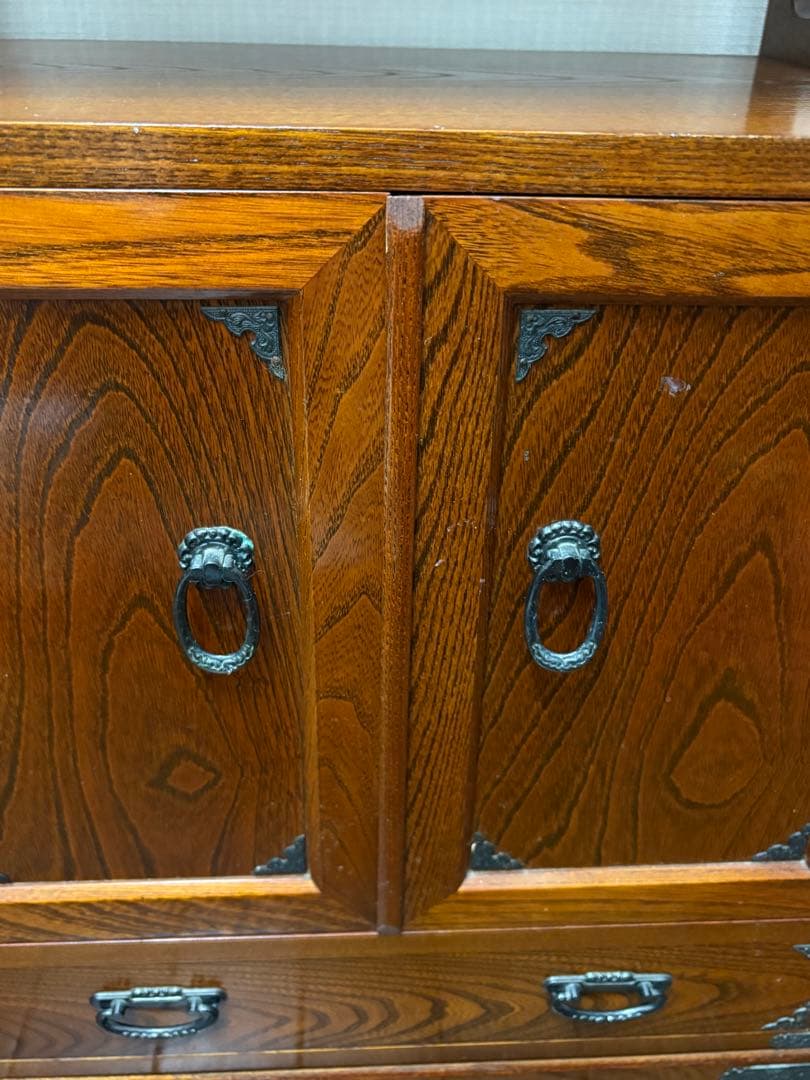 昭和レトロ アンティーク 茶箪笥 キャビネット 電話台 ヴィンテージ家具