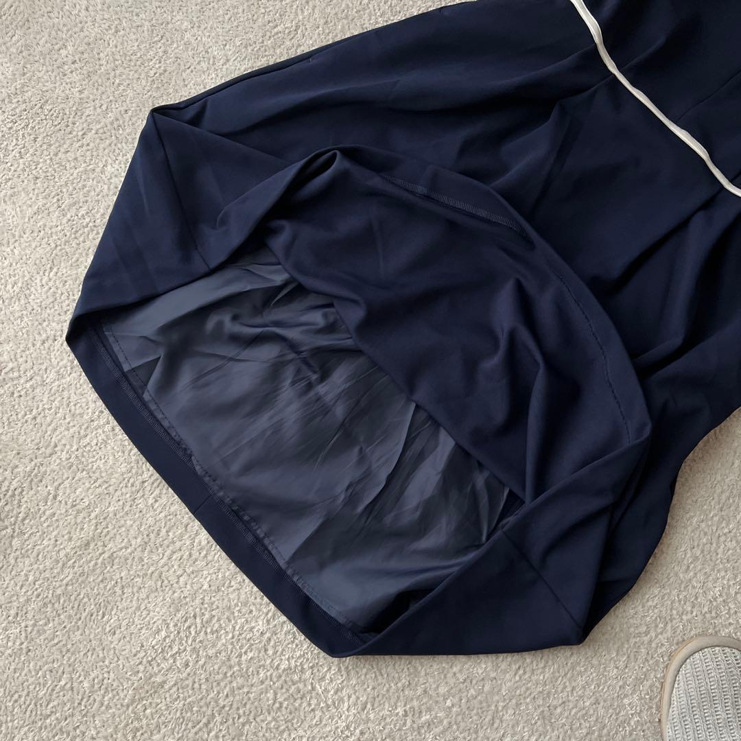 美品✨授乳服　マタニティ　Milk tea ネイビー ワンピーススーツM