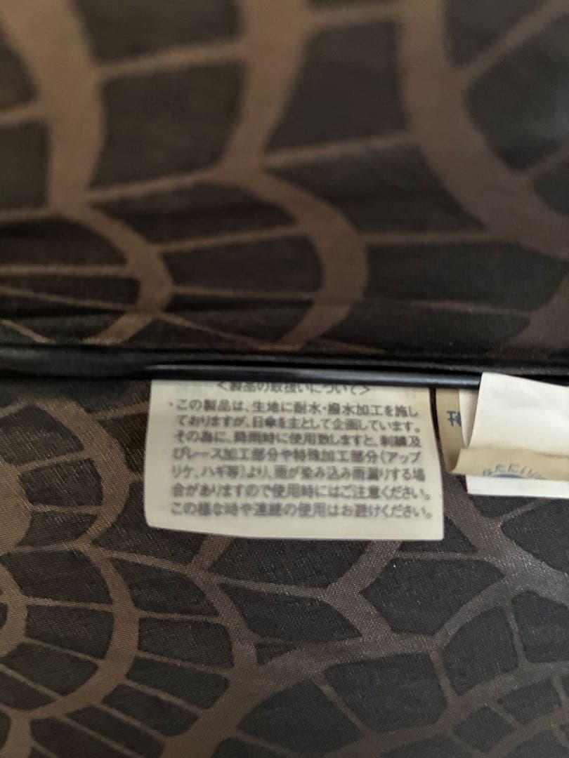 ブラック花柄日傘