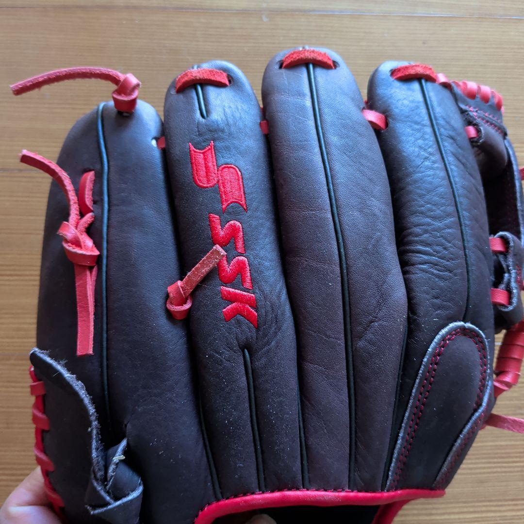 SSK 軟式グローブ ブラウン/レッド