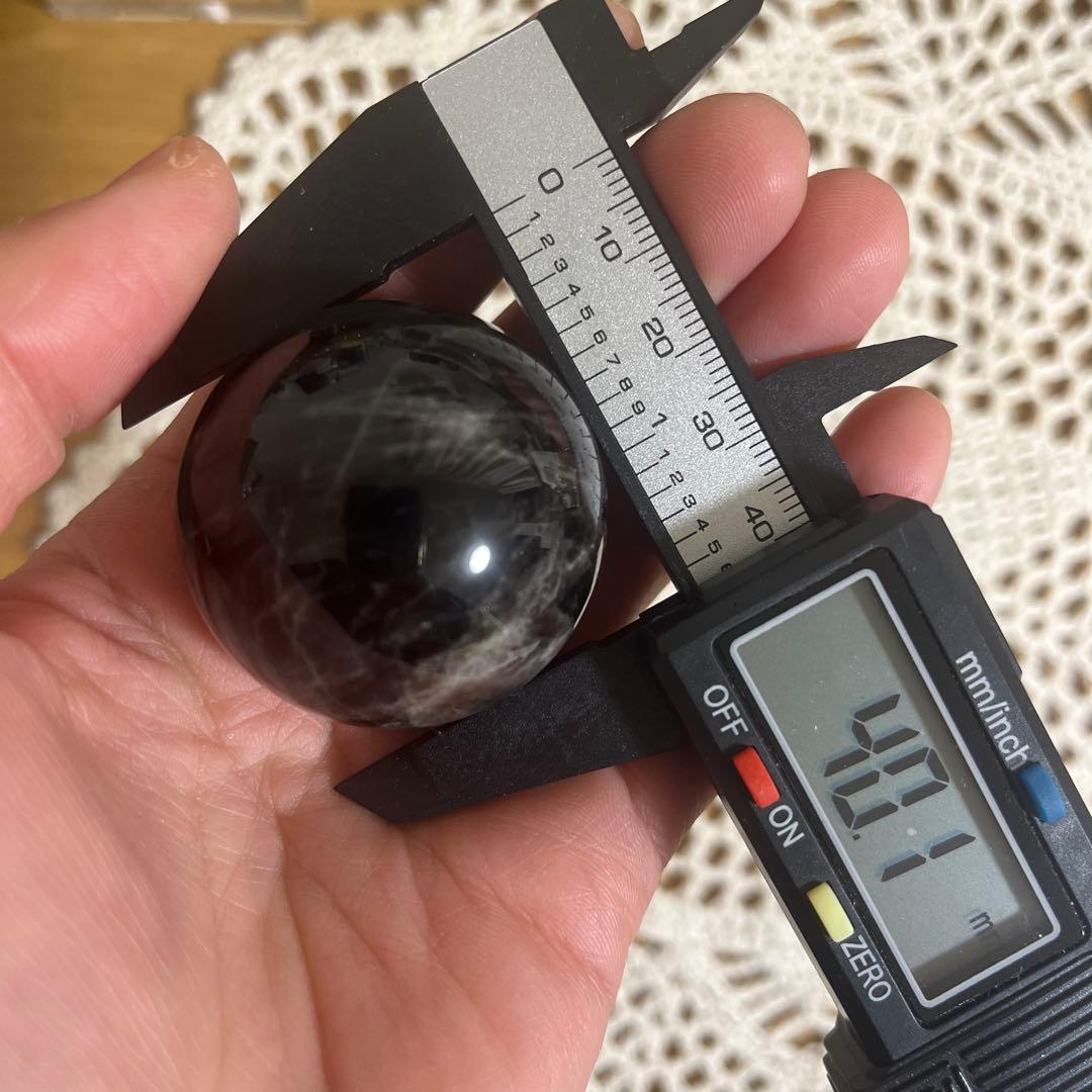 【セット販売】モリオンスフィア　6コ　と　五穂星　五芒星の台座　セット