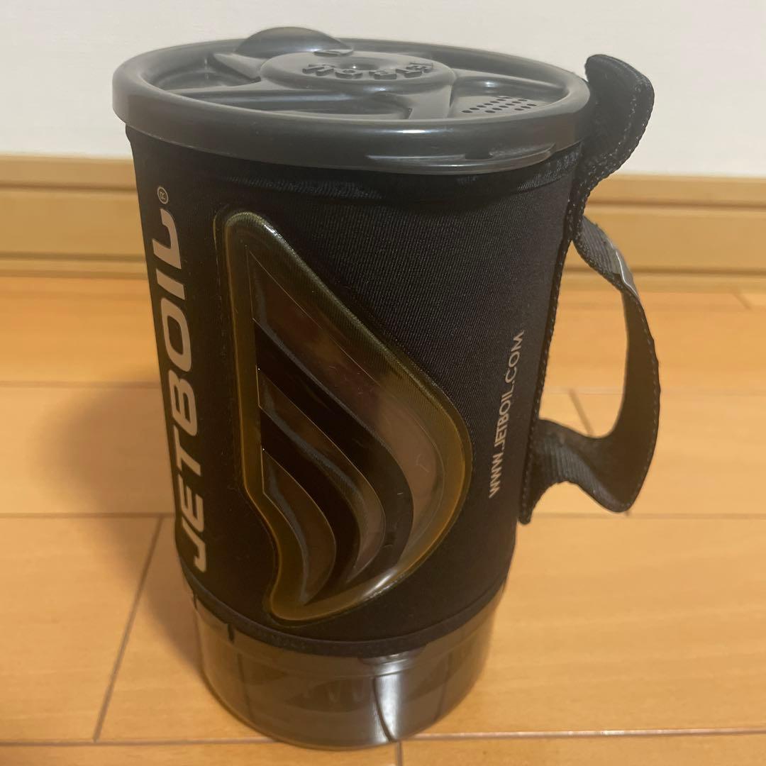 【美品】ジェットボイル　フラッシュ　ブラック　専用ガスカートリッジ2本付き