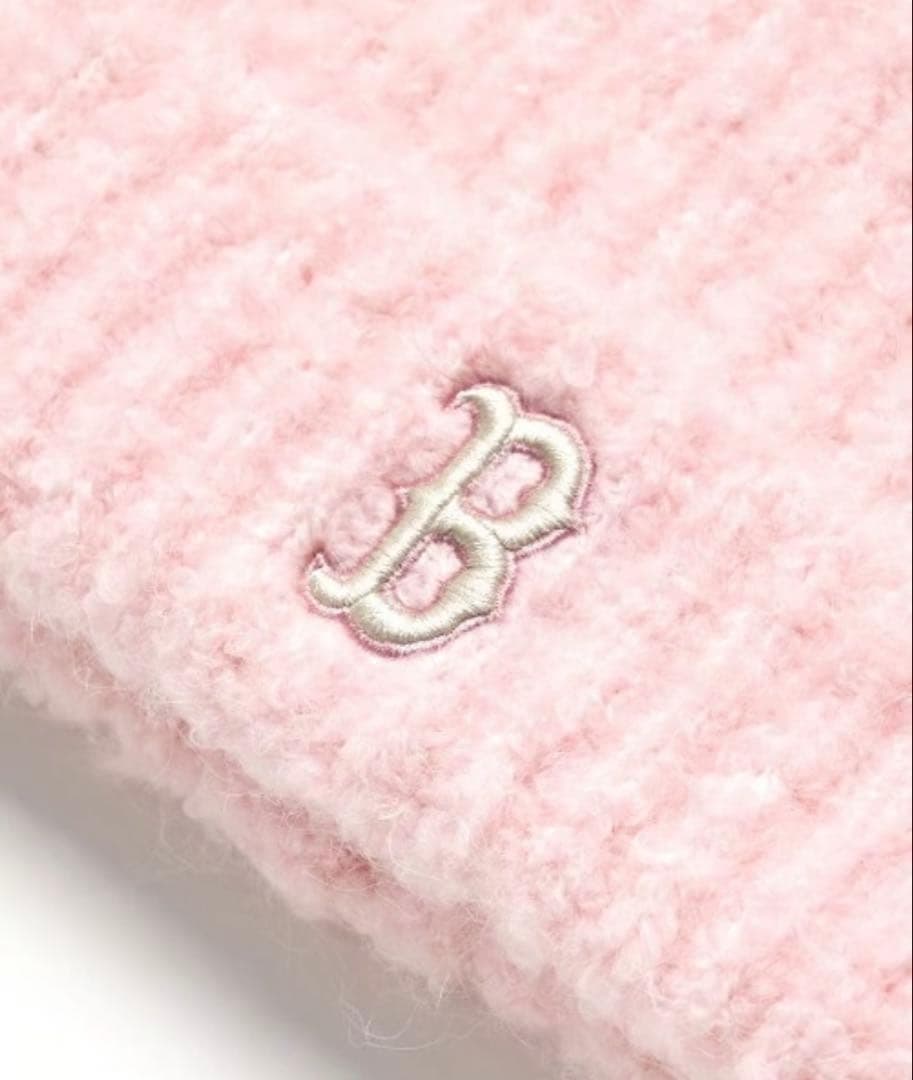 【SALE】MLB Korea 猫耳 ミャオン ビーニー ピンク　カリナ着用