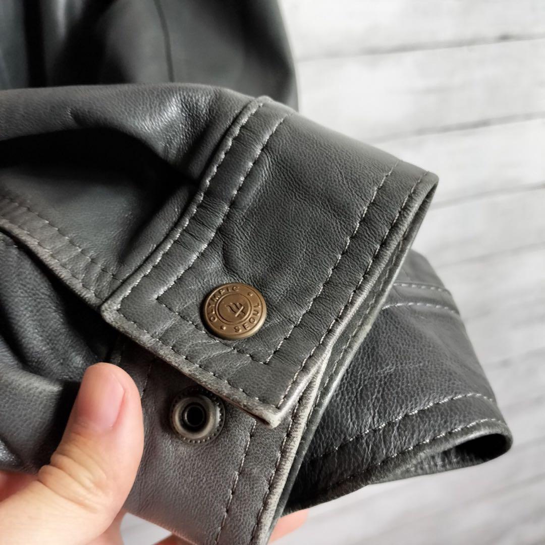 ヴィンテージ古着 レザージャケット ブルゾン スウィングトップ 本革