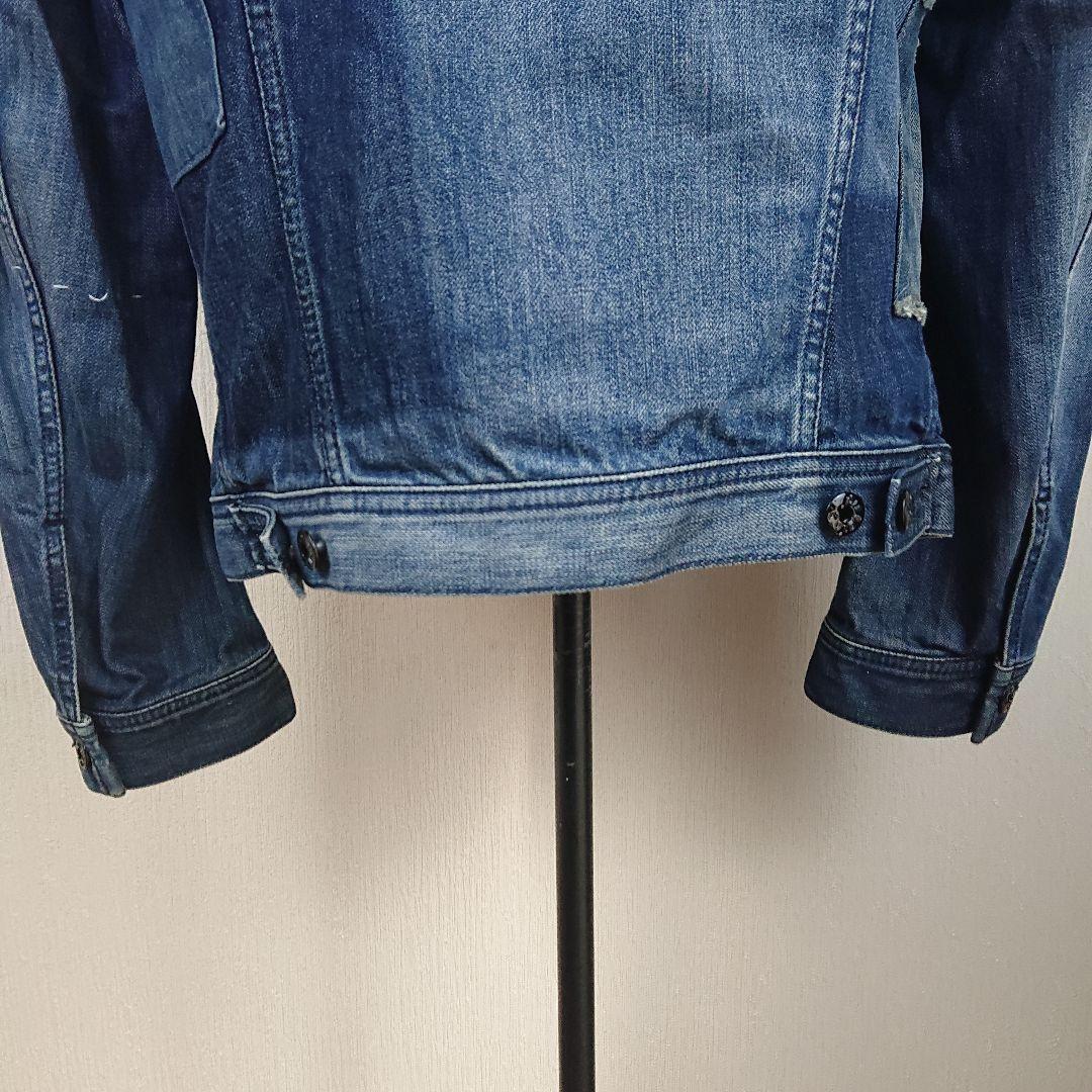 ★美品★ DIESEL ディーゼル メンズ デニムジャケット パッチワーク加工
