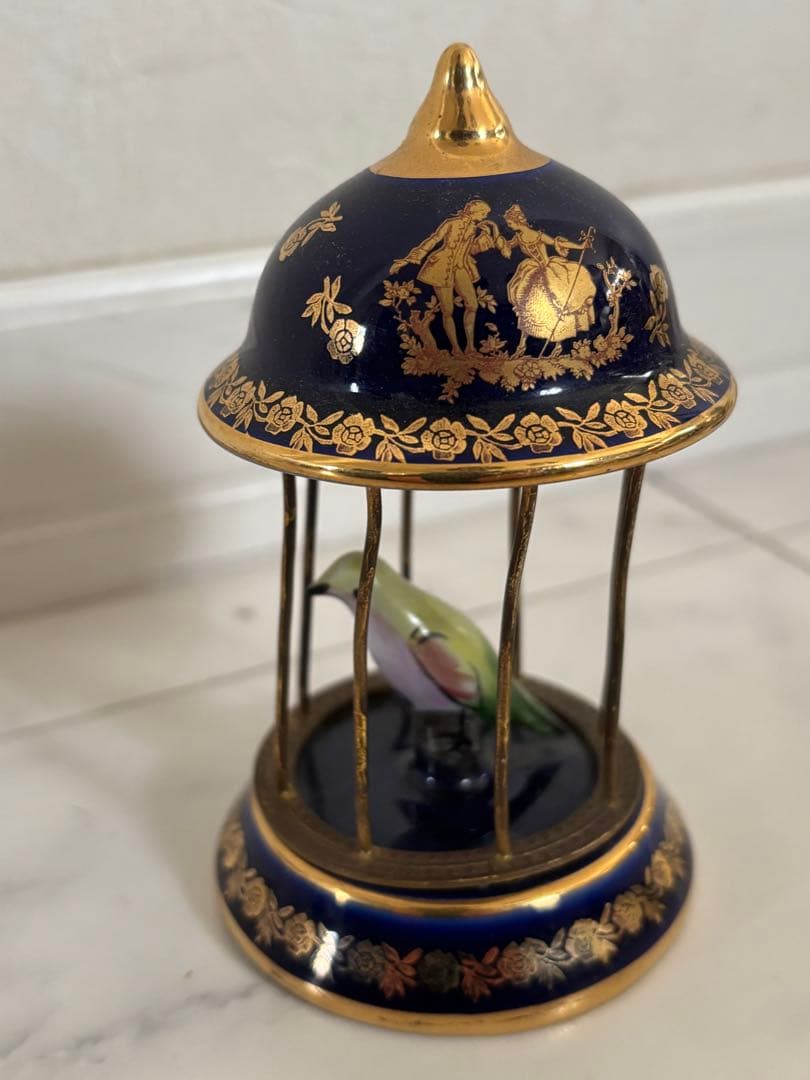♪ limoges リモージュの鳥かごの置物 フランス製 アンティーク 0311