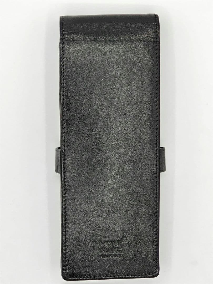 モンブラン「マイスターシュテュック」 ブラックレザー 製ペンポーチ(ペンケース)
