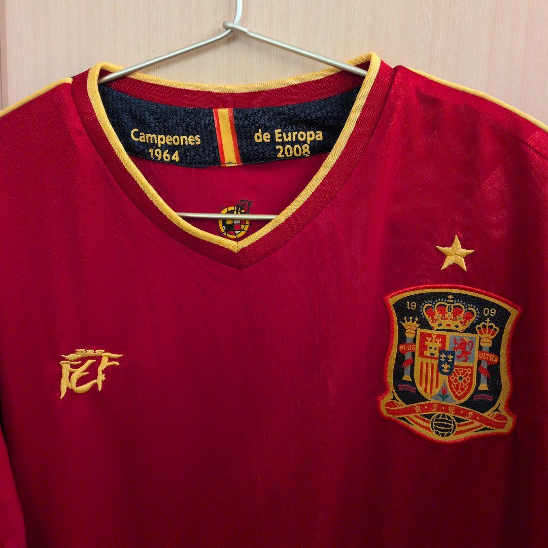 スペイン代表 赤 Vネックシャツ 2008