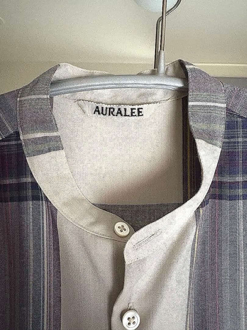 AURALEE オーラリー　チェック　シャツワンピース
