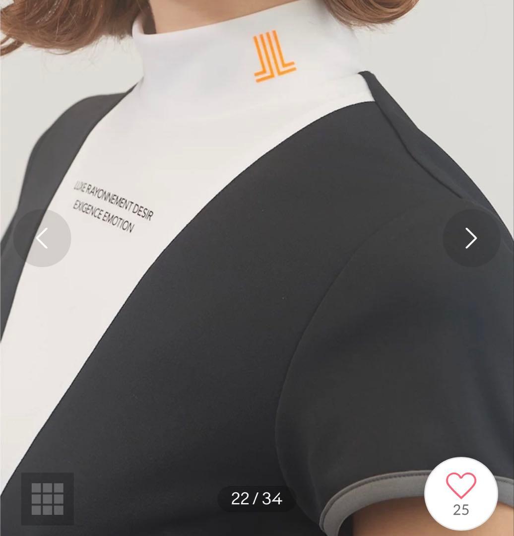 【美品】ランバンスポール Vネックレイヤード調ワンピース Mサイズ