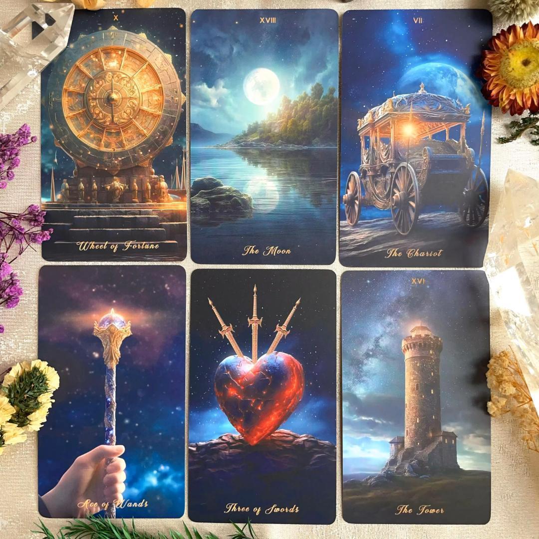 【正規品タロットカード】入手困難な海外美麗デッキ✨星降る領域のタロット