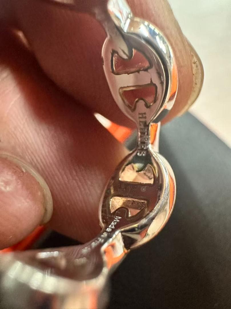 【極美品】エルメス シェーヌダンクル アンシェネ リング 52号 正規品