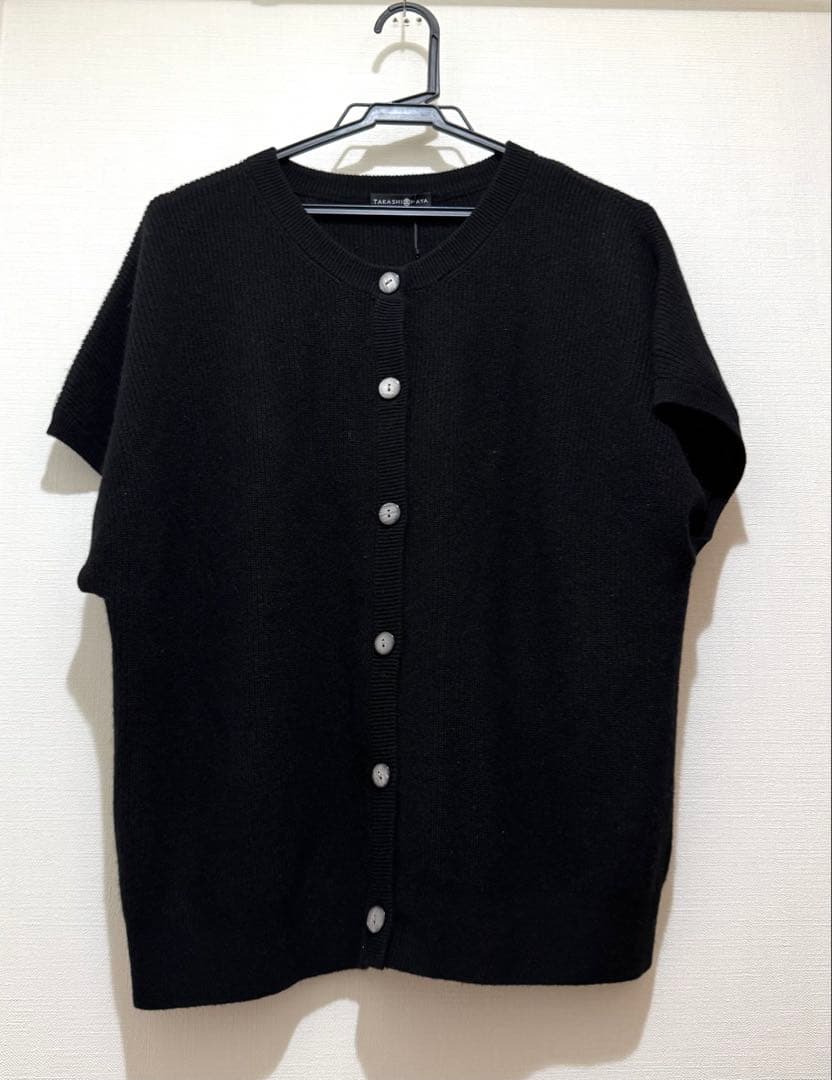 ★新品・タグ付き★高島屋　洗えるカシミヤ１００％　ニットベスト　黒　３L