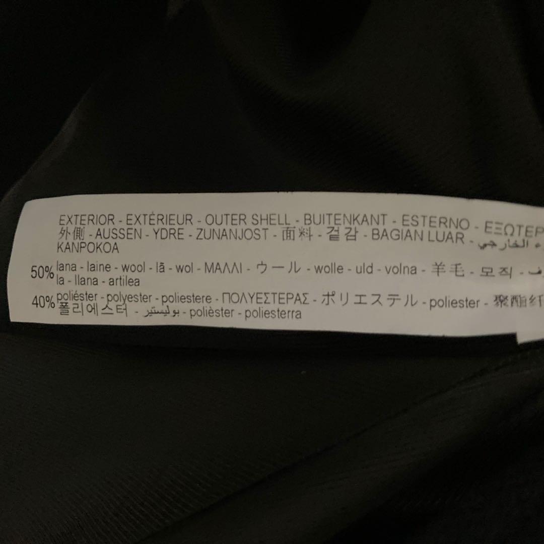 ZARA ザラ ケープ コート ポンチョ 金ボタン ウール混 Ｌ