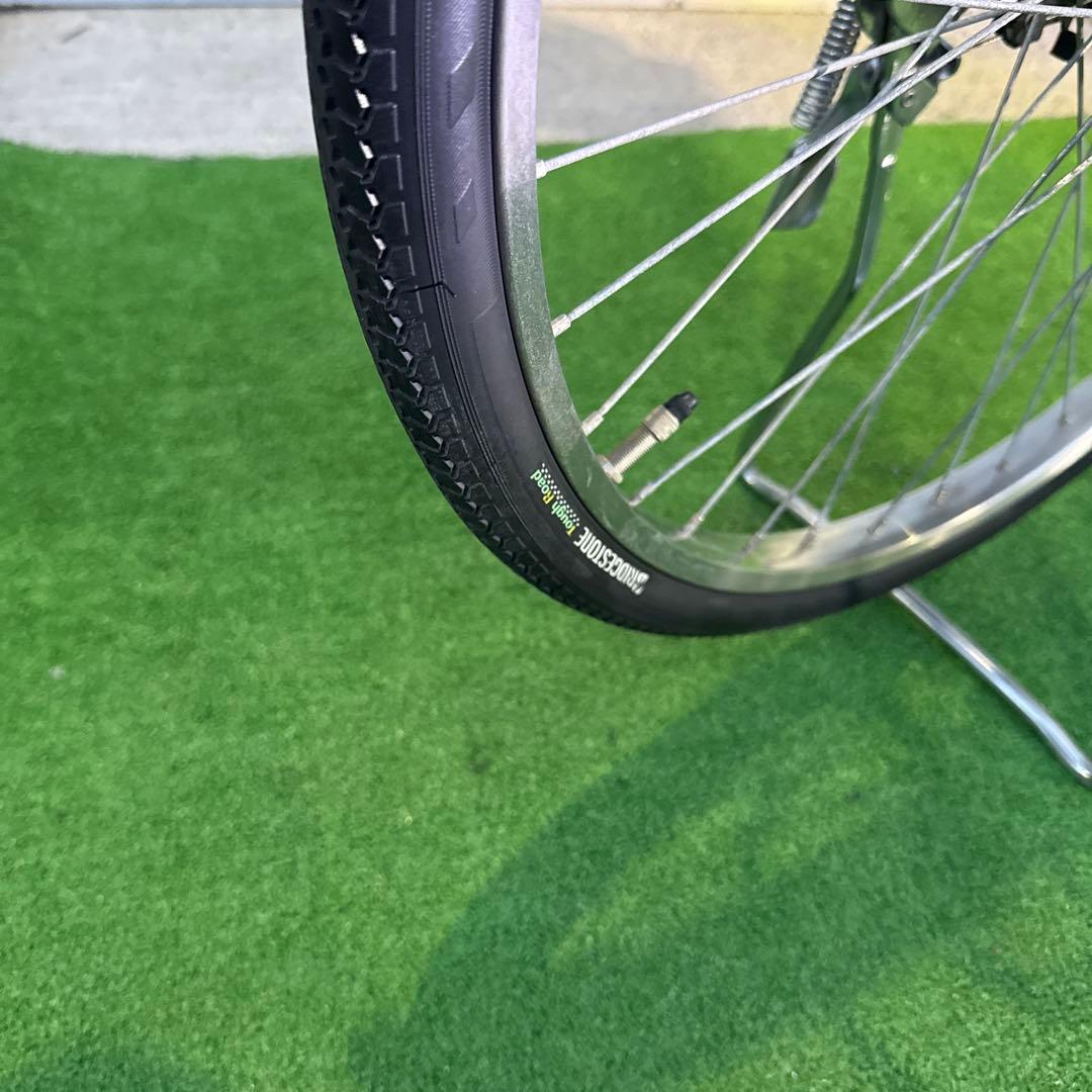 ブリヂストン電動アシスト自転車24インチ シルバー