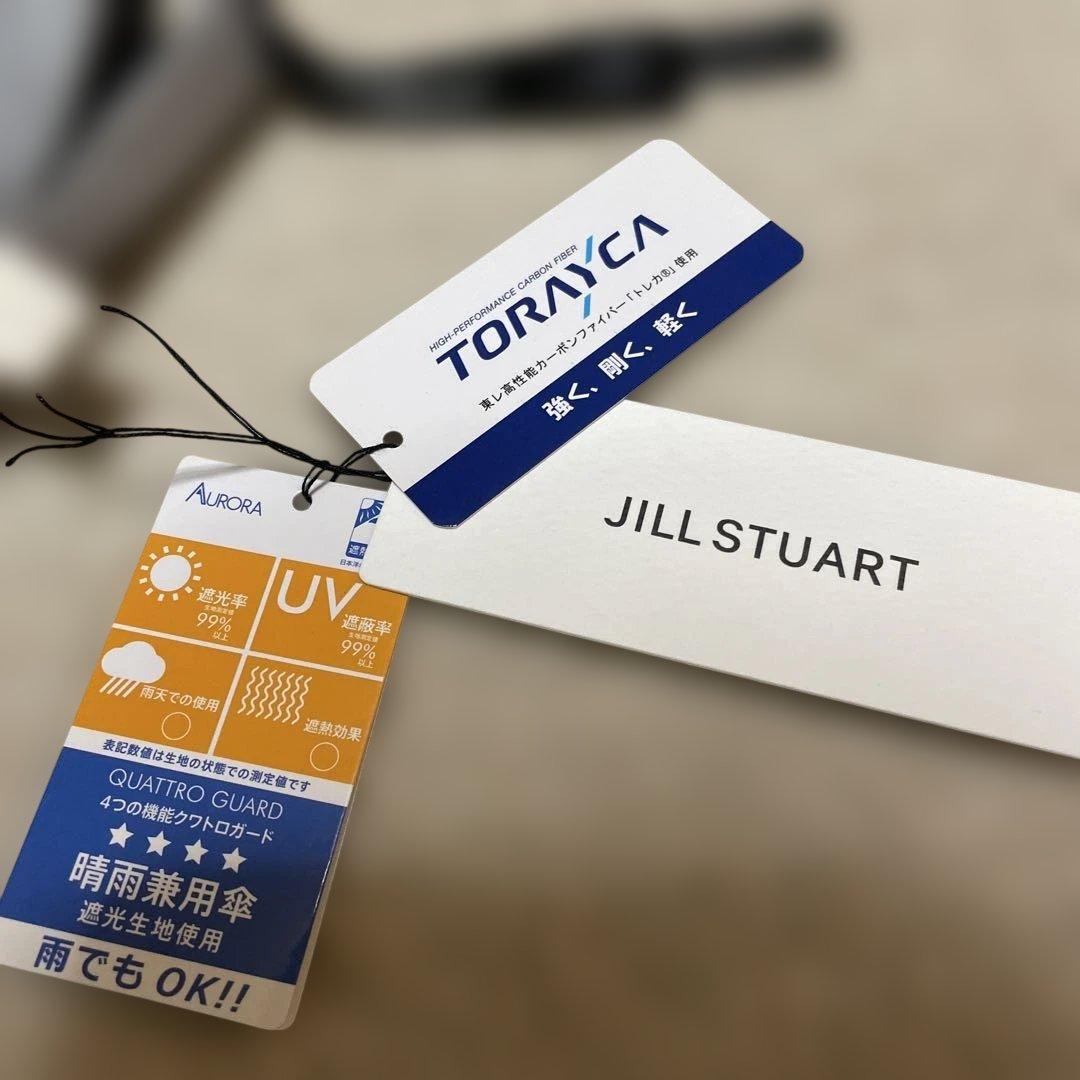 新品JILLSTUART ジルスチュアート　晴雨兼用傘　折りたたみ 花 刺繍