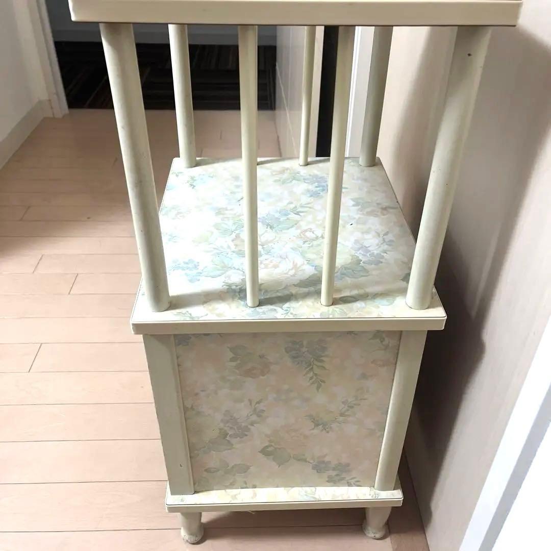 チェスト　レトロ　レトロポップ　昭和レトロ　サイドボード　ピンク　花柄　希少