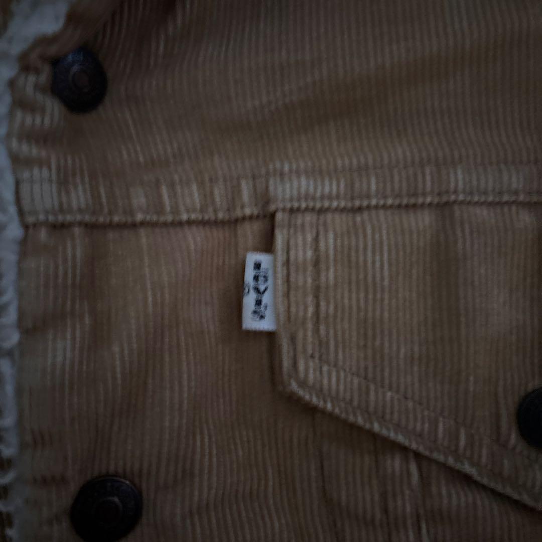 Levi's 70s コーデュロイボアジャケット　vintage 美品　usa製