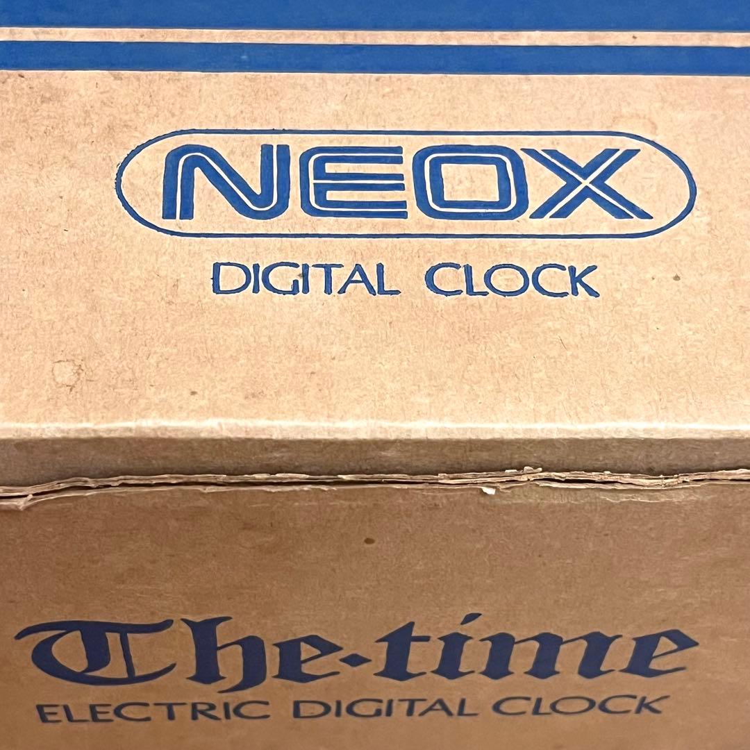 NEOX 置き時計 横回転式 昭和レトロ ビンテージ