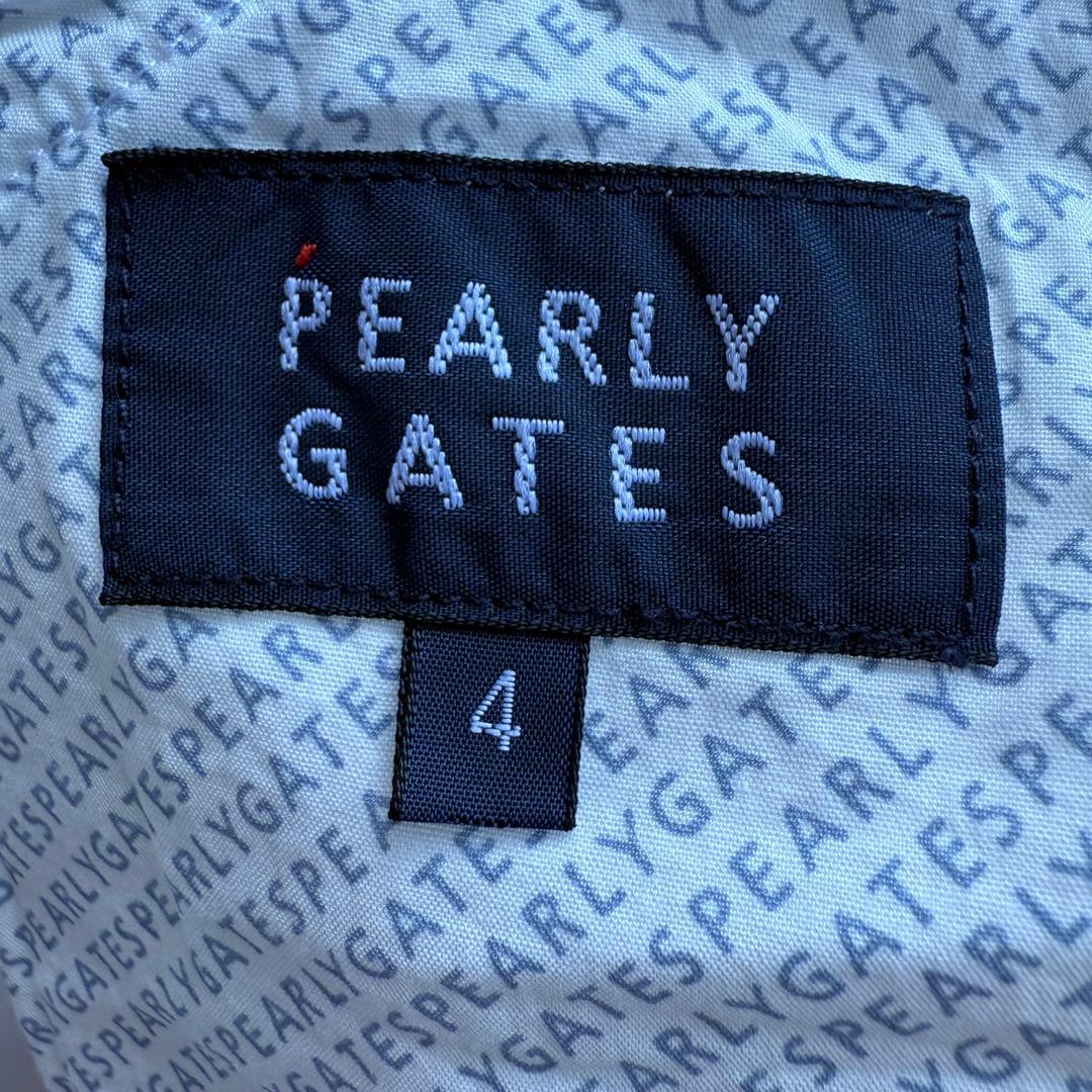 美品　パーリーゲイツ　パンツ　4 M〜L相当　白　ホワイト　生地厚　ストレッチ