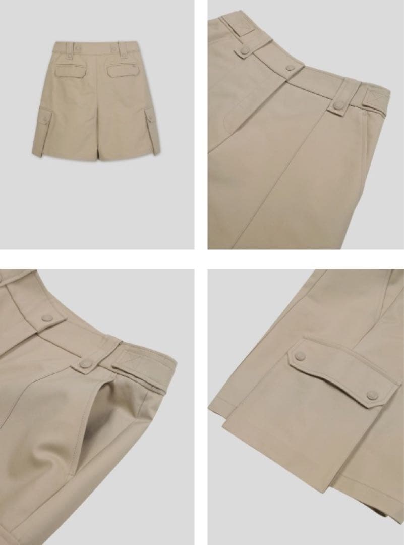 G/FORE韓国ジーフォアレディースバミューダーパンツsizeMカーキー