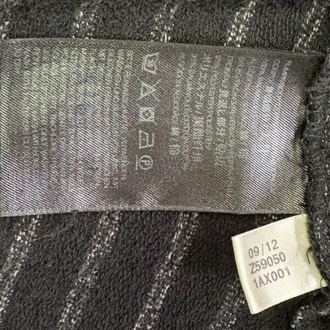 希少　Y-3　ワイスリー (Ｍ) ストライプ柄コート　フーデットコート