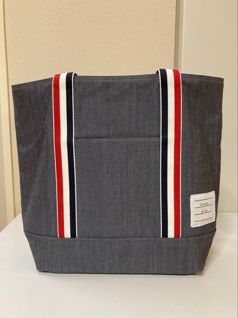 美品　希少　トムブラウン　THOM BROWNE　トートバッグ　グレー