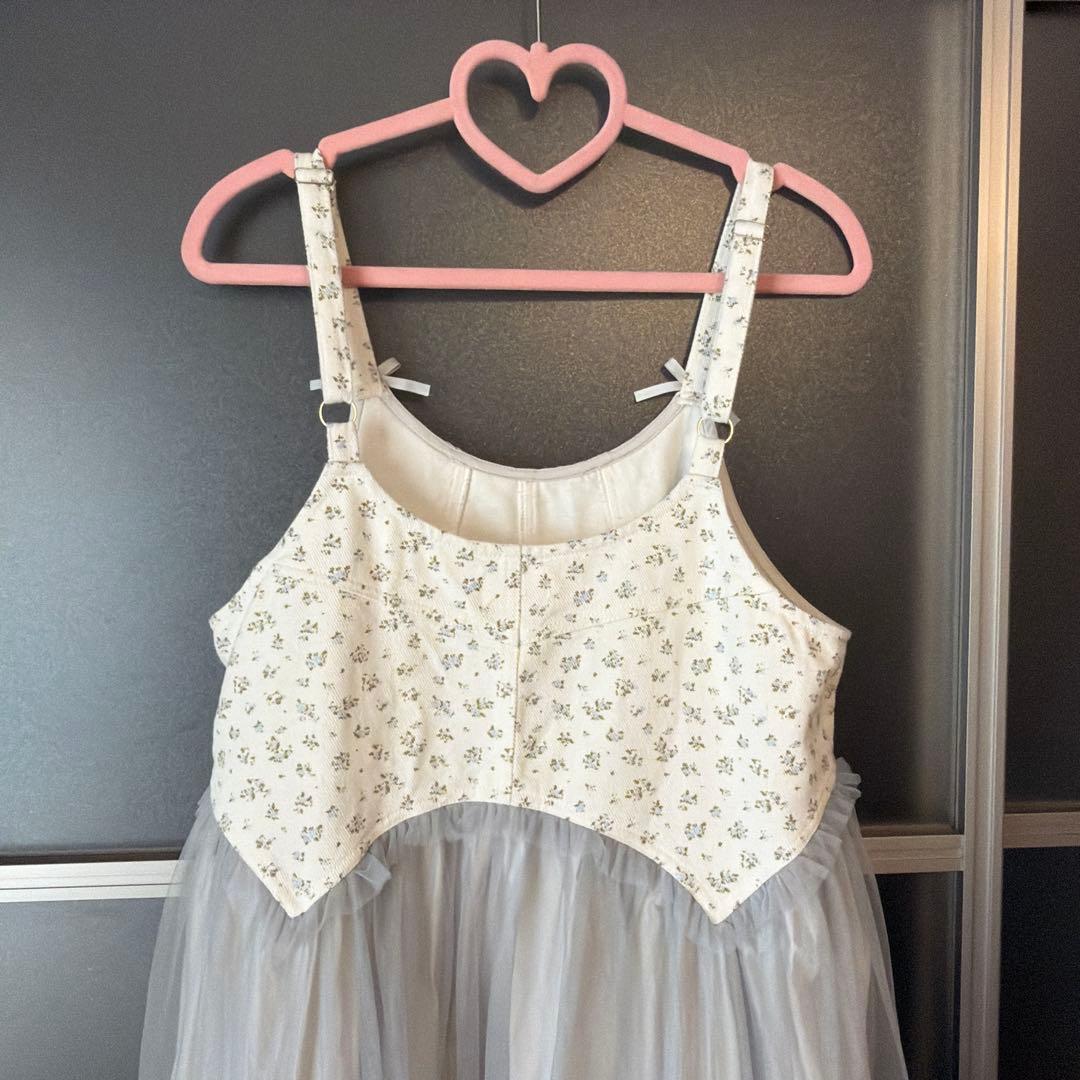 merry jenny petit flowerチュールキャミワンピース