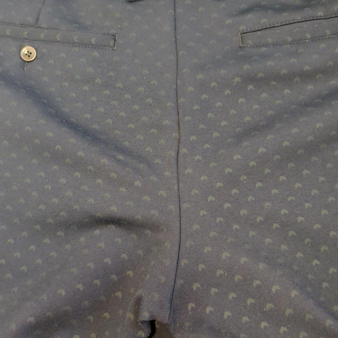 【極美品】O アルベルト ゴルフパンツ 総柄 スリムフィット 52