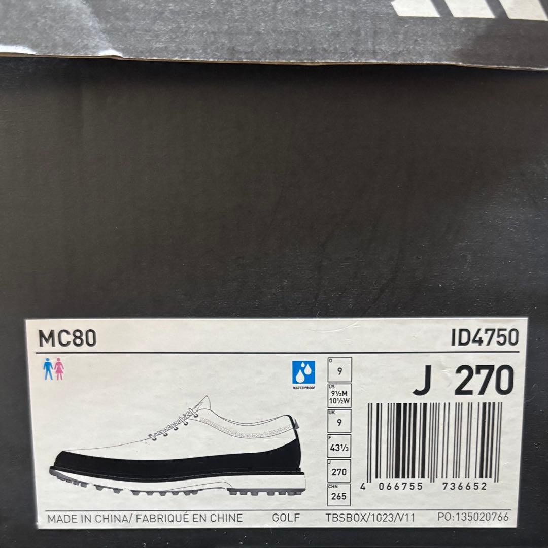 27cm adidas Golf MC80 ゴルフシューズ スパイクレス