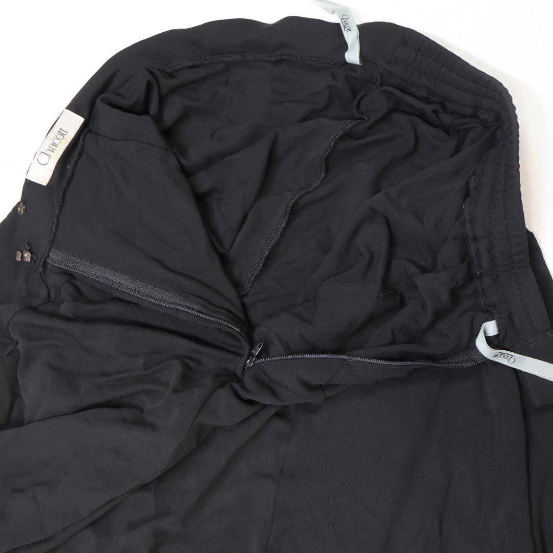 【日本製 社交ダンス衣装】ブラック Chacott スカート 黒 無地 レッスン