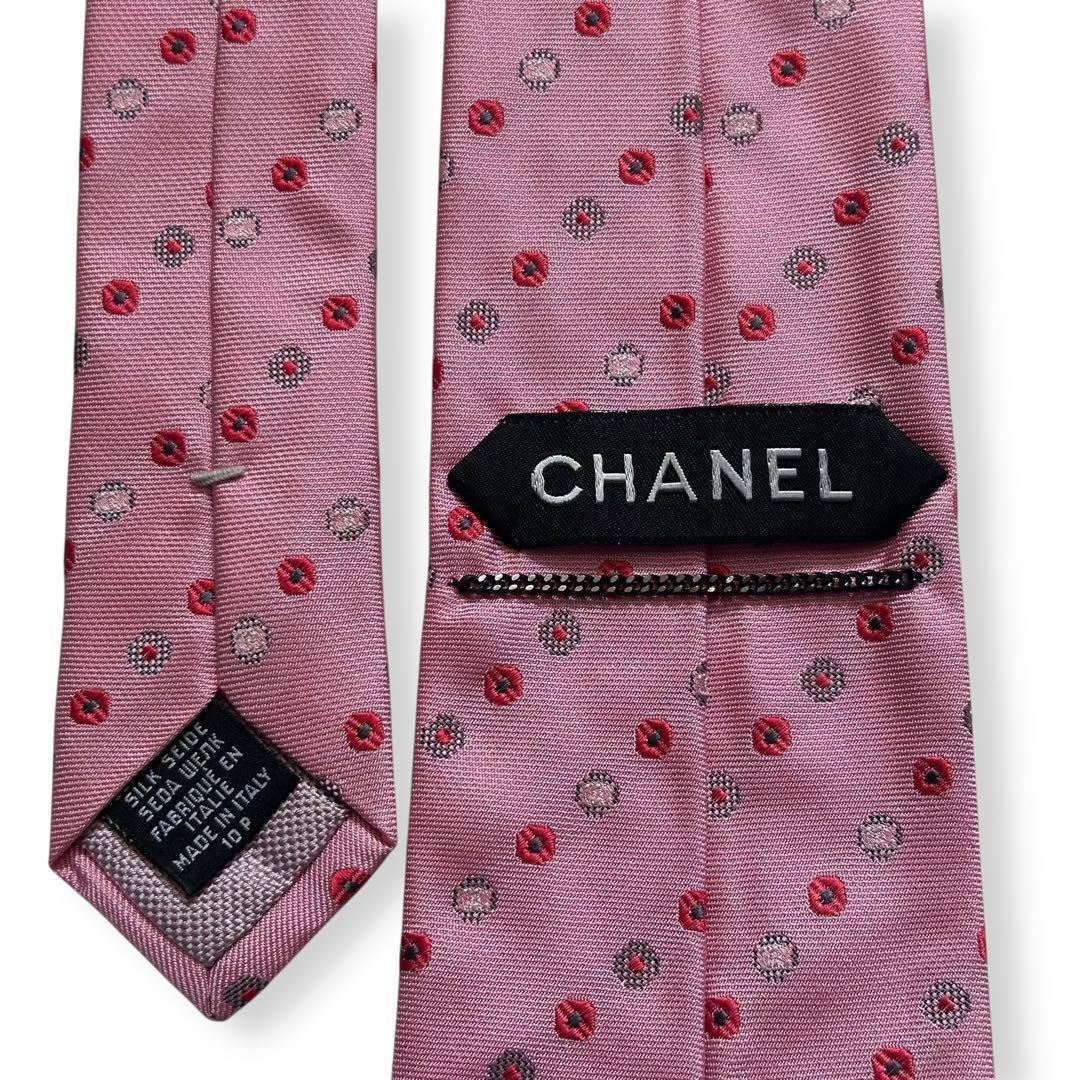 美品✨CHANEL ネクタイ　シャネル ココマーク　ジャガード　高級　【E】