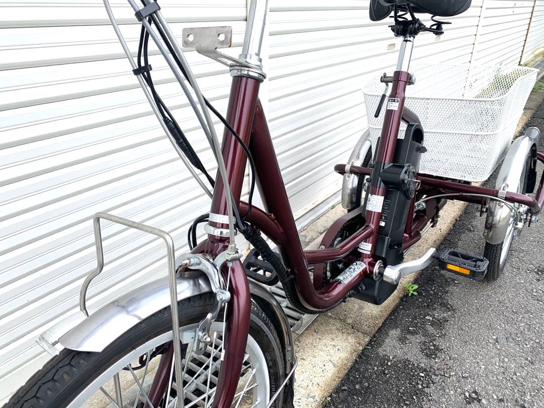 送料無料 電動アシスト三輪自転車 24V5.8Ah 20-16インチ動作確認済