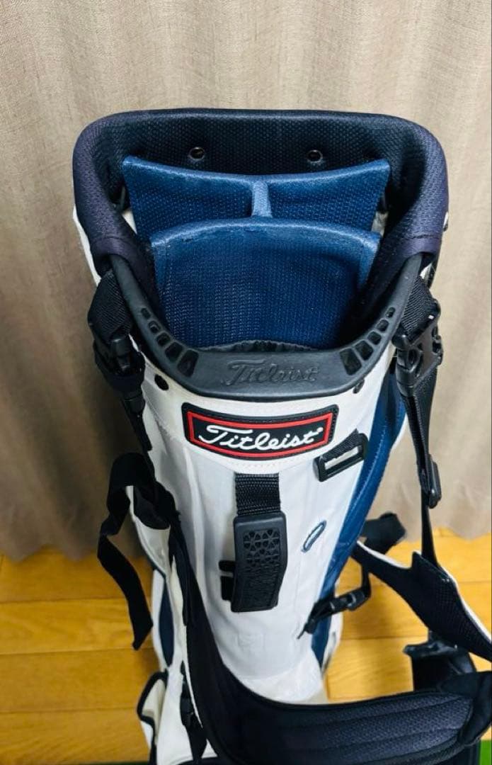 Titleist ゴルフキャディバッグ ホワイト/ネイビー