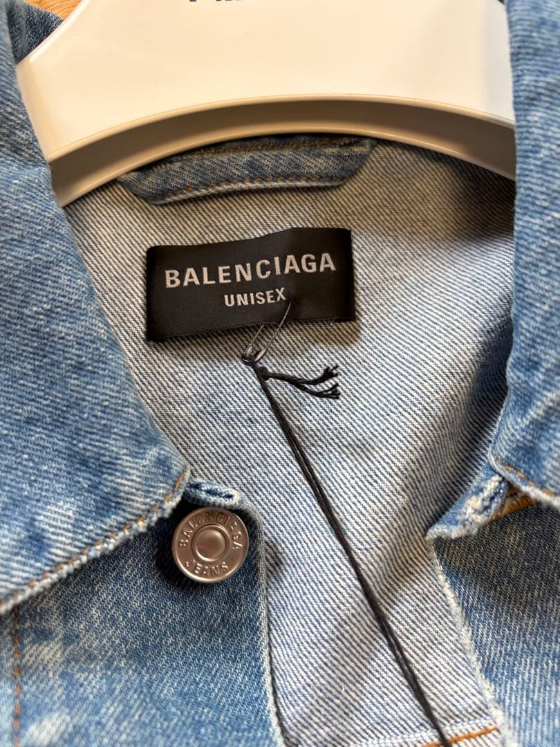 BALENCIAGA スプレーペイント デニムジャケット　ユニセックス