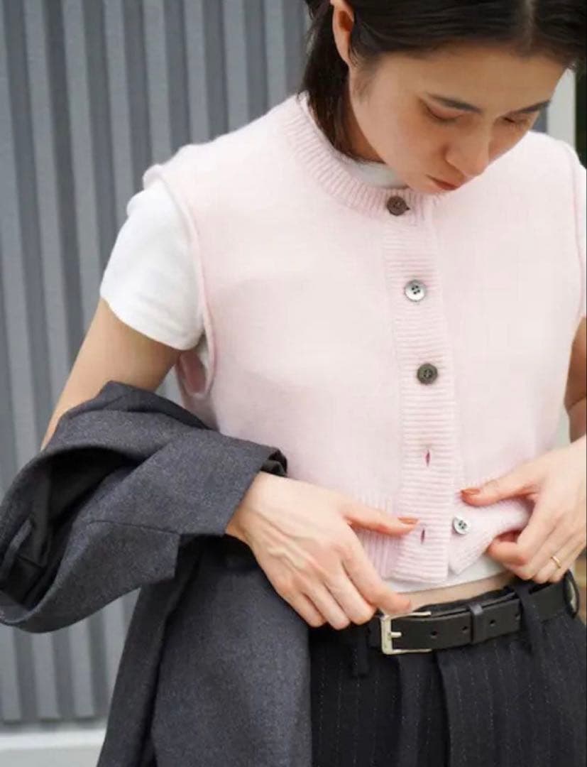 トップス kayle WOOOL KNIT VEST WAIST WARMER SET