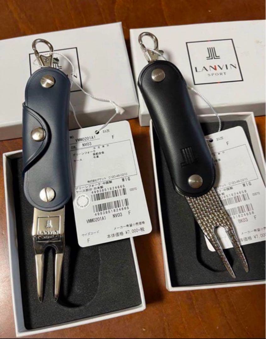 新品　ランバン　ゴルフ　グリーンフォークLANVIN SPORT