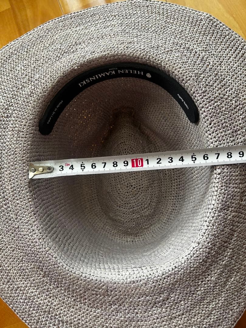 HELEN KAMINSKI ラフィアハット ライトグレー