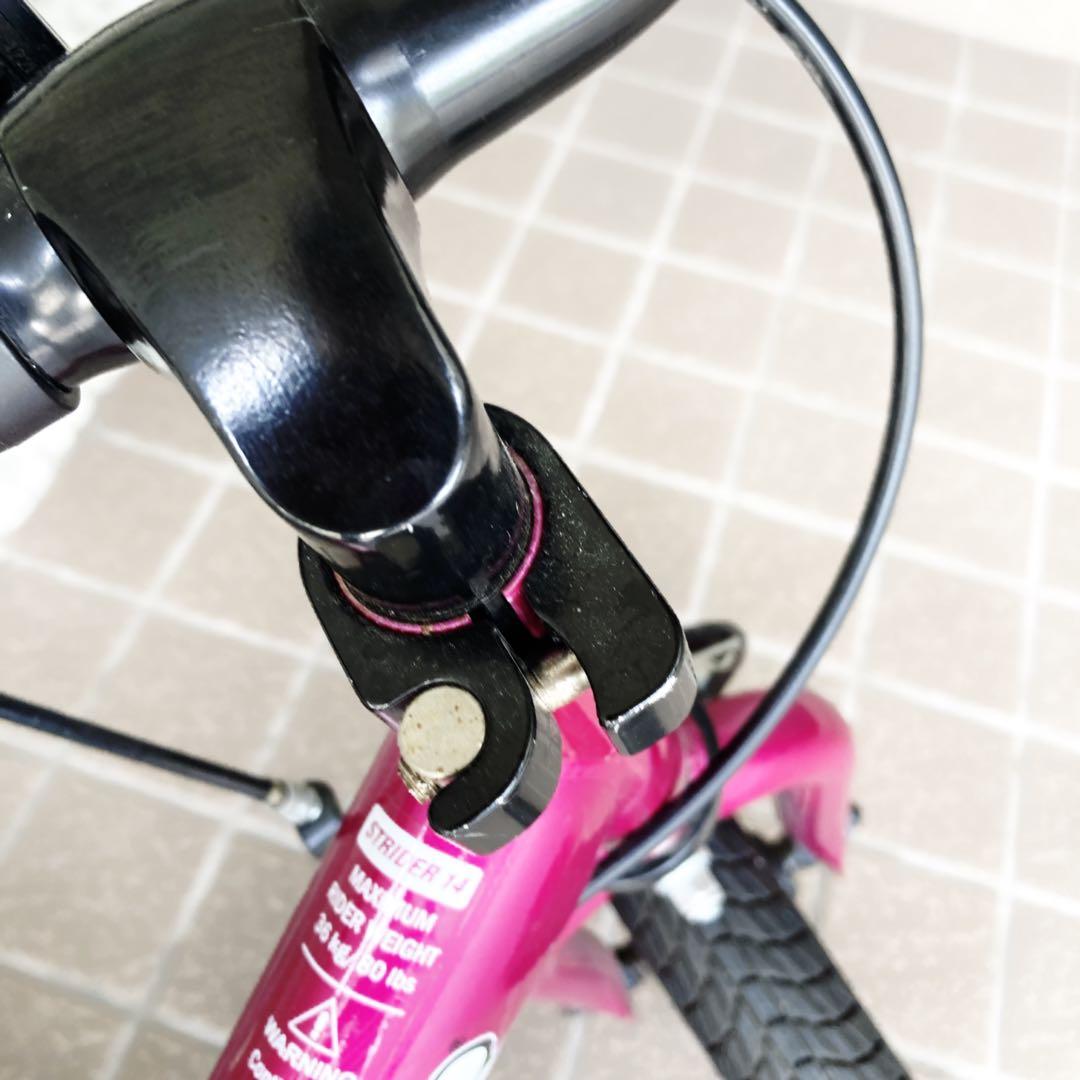 STRIDER 14x　ストライダー　フューシャピンク　スタンド付き　変身バイク