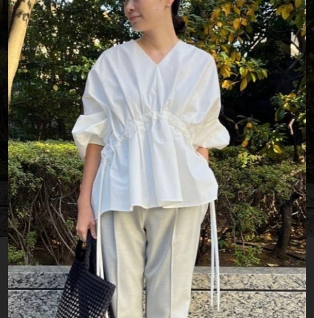 美品✨ LE PHIL ナイロン ストレッチ ブロードブラウス