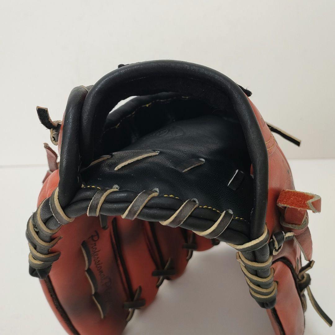 【希少】ゼット　旧ラベル　グローブ　ESTEEMA-Ⅱ　外野用　軟式　オレンジ