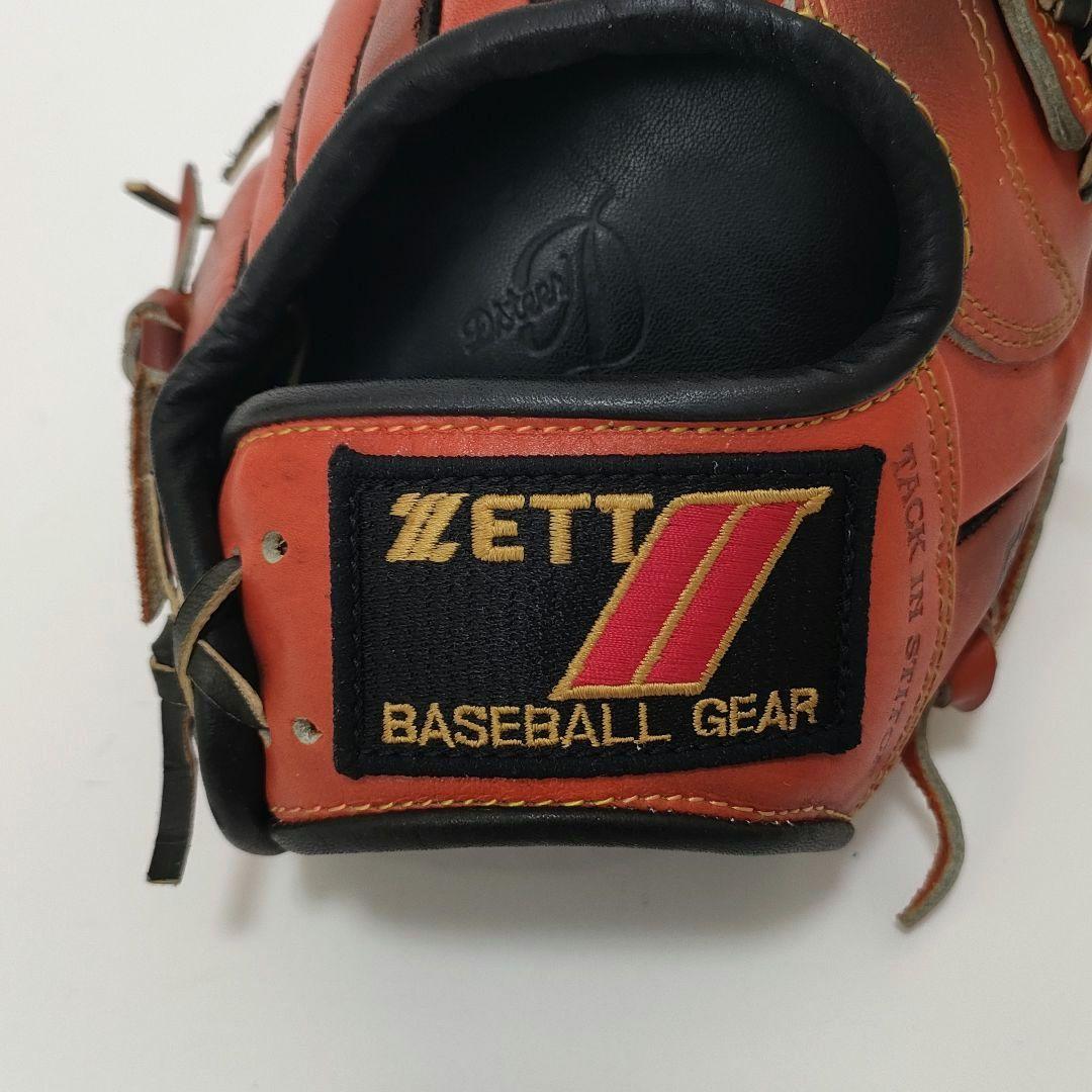 【希少】ゼット　旧ラベル　グローブ　ESTEEMA-Ⅱ　外野用　軟式　オレンジ