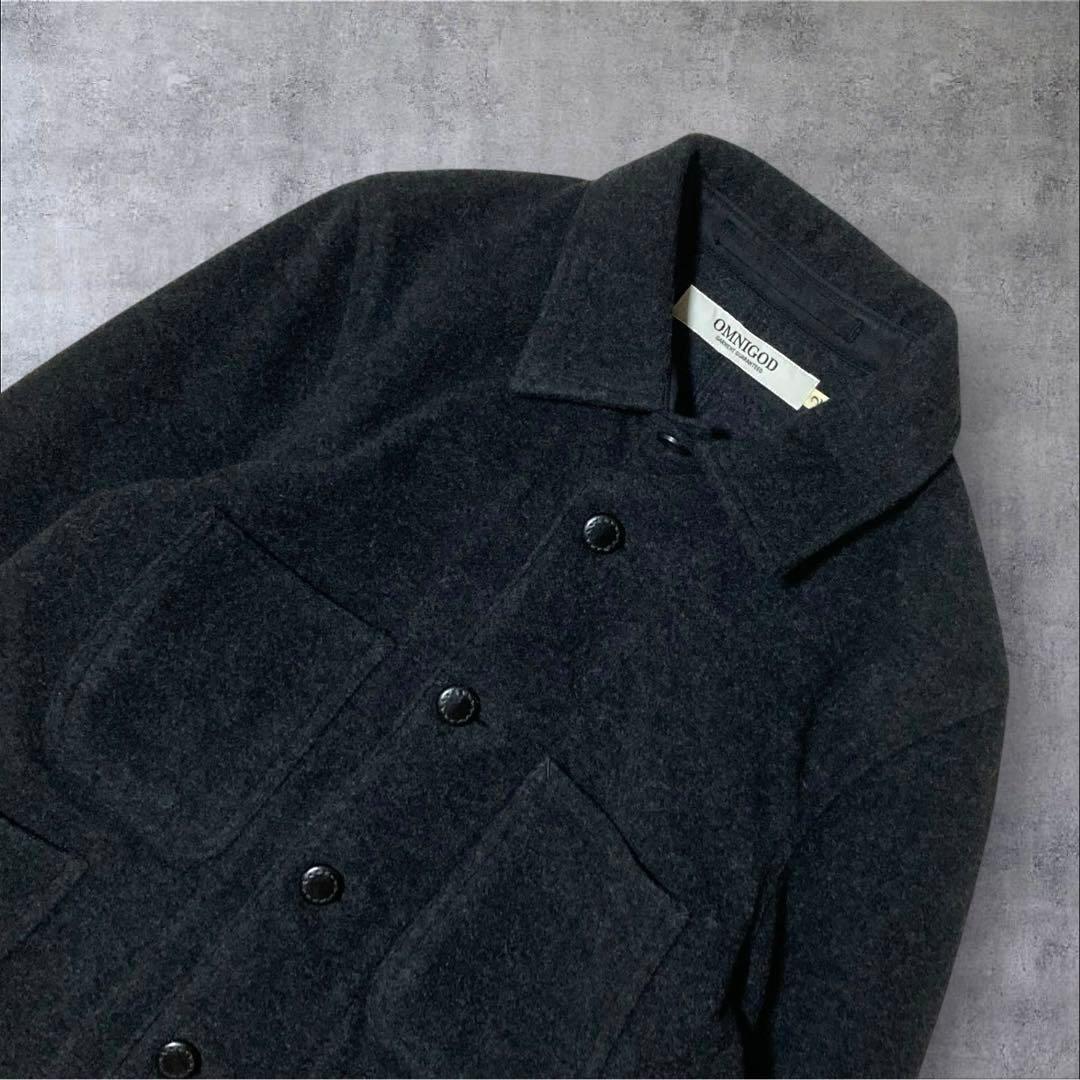 美品 OMNIGOD オムニゴッド カシミヤ メルトン ジャケット 2