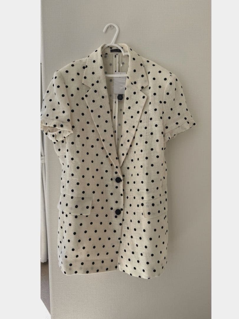 新品　LUDLOW ラドロー　ドット　シャツ　ジャケット　ブラウス