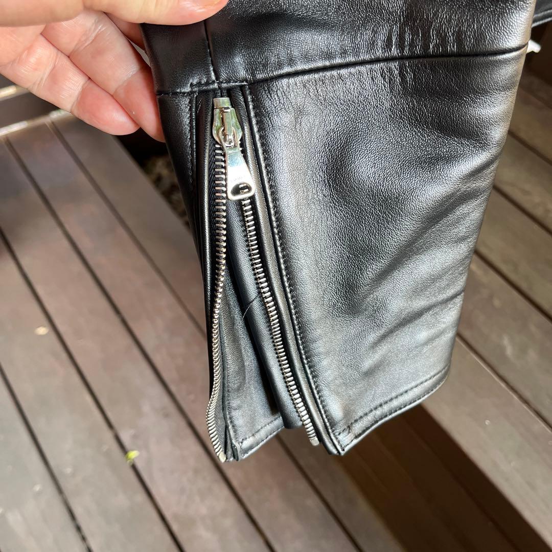 EMMETTI H千場義雅プロデュースレザーシングルライダース