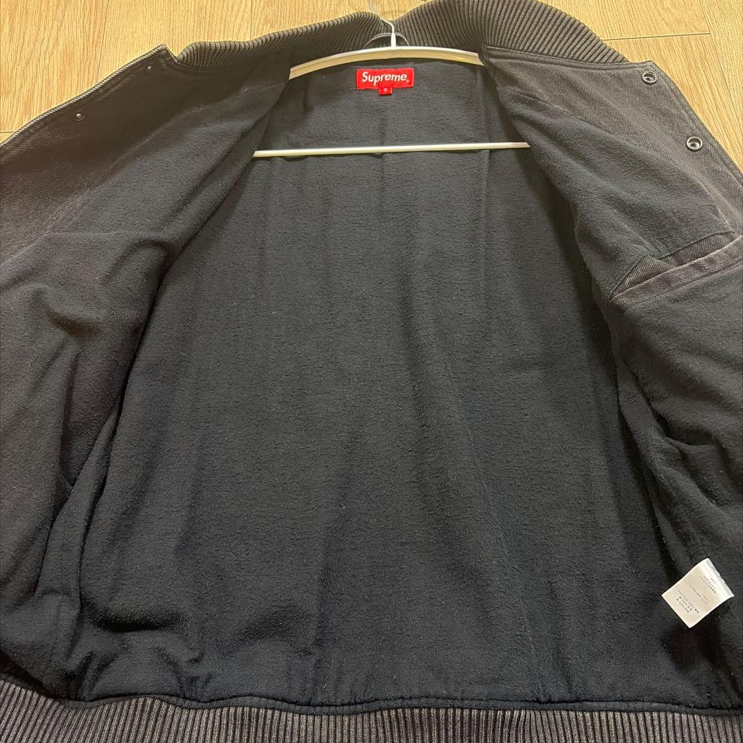 か*ず様 supreme 14aw Denim Twill Varsity Ja